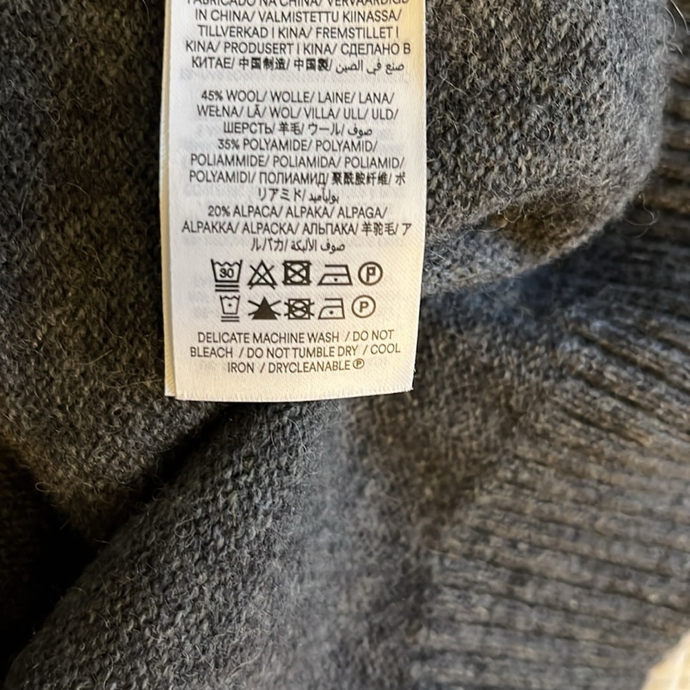 Boden wool blend gray sweater midi dress. Size 16-18. - Picture 10 of 10
